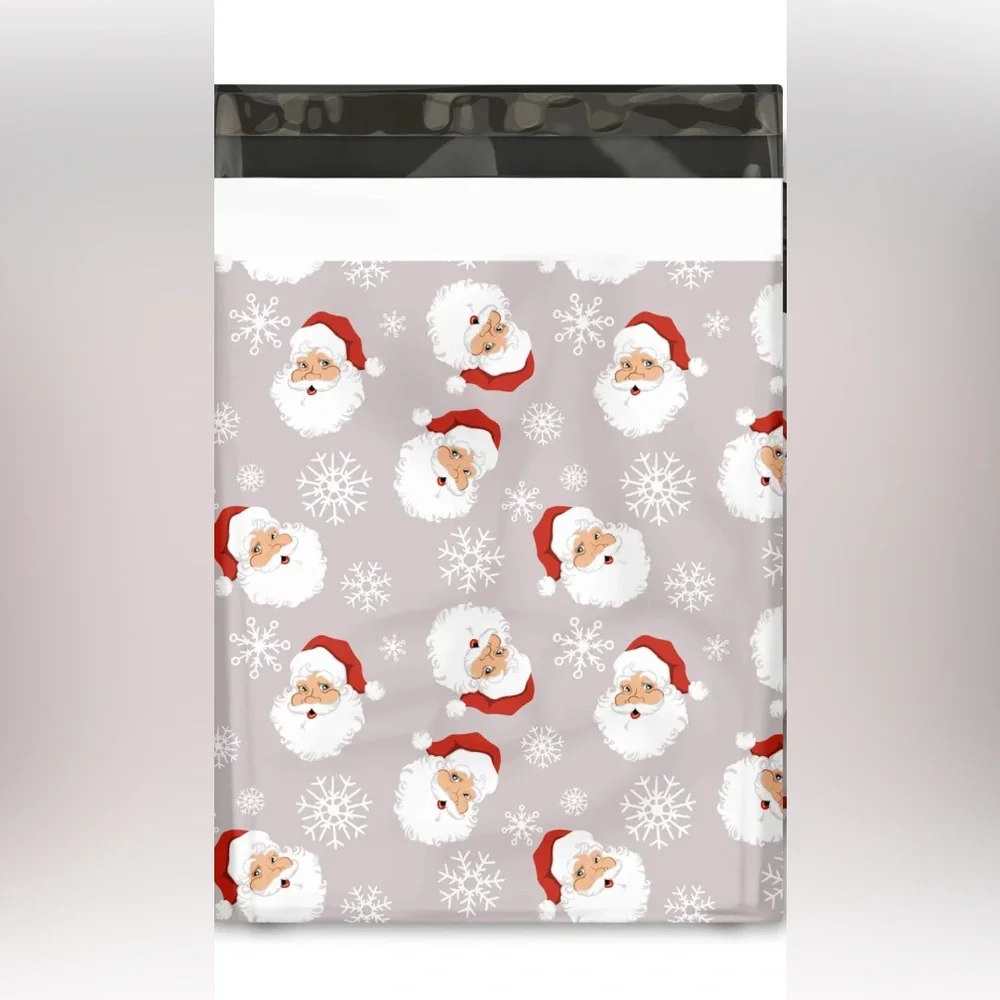 POLYMAILERS (20)10x13 Santa Claus 🎅🏼 Designer Premium Poly Mailers 🎅🏼🎄🎅🏼